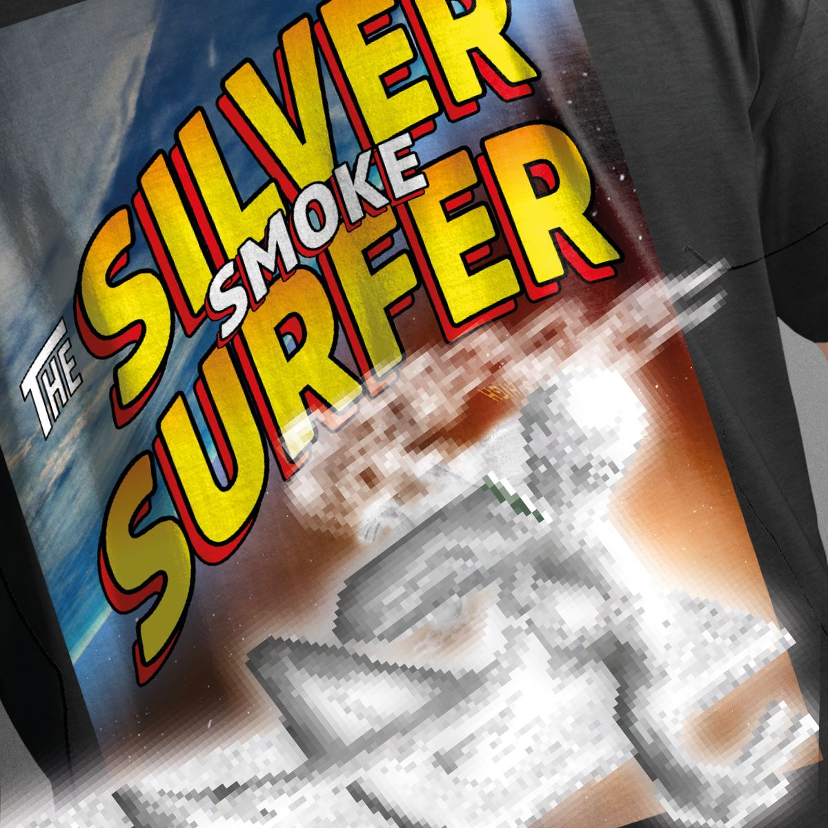 Nome do produto: TSHIRT SILVER SMOKE SURFER
