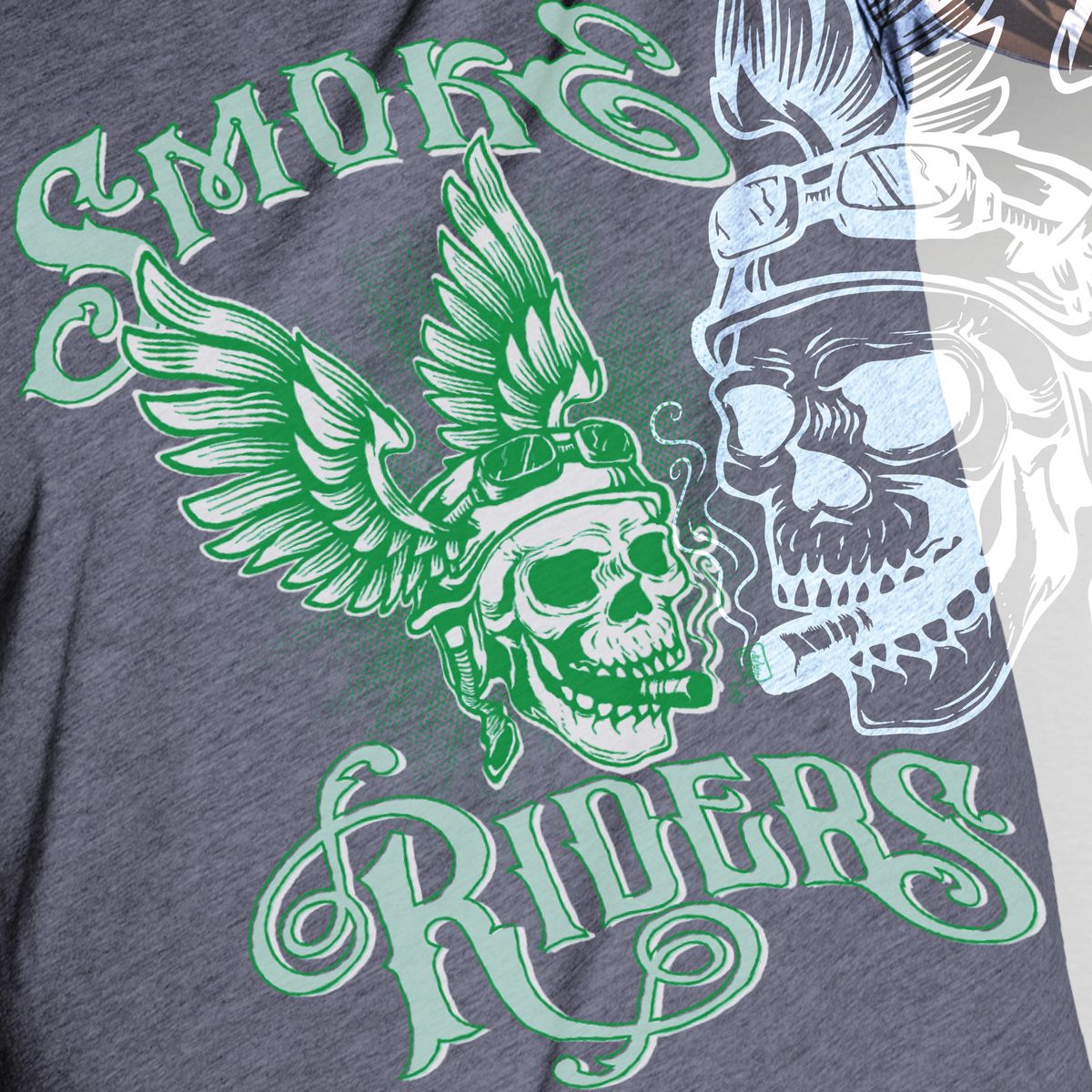 Nome do produto: Tshirt Skull Smoke