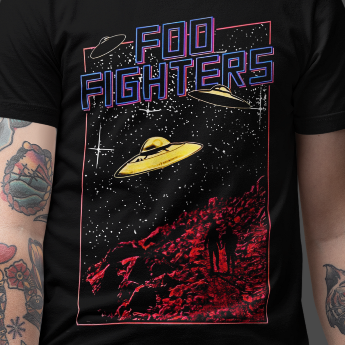 Nome do produto: T-SHIRT QUALITY FOO FIGHTERS