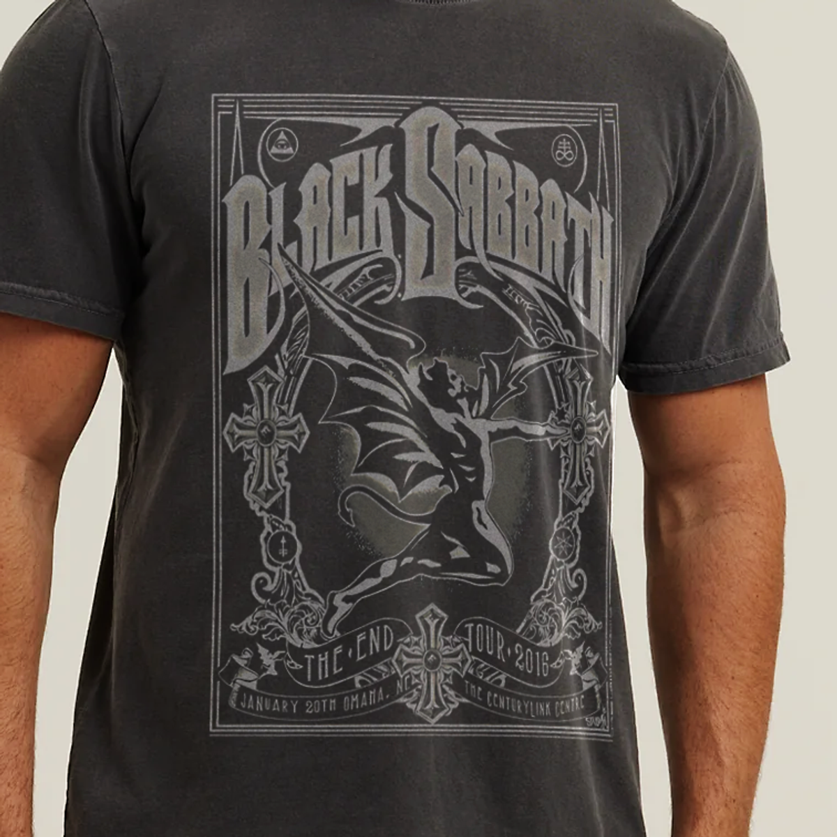 Nome do produto: T-SHIRT ESTONADA BLACK SABBATH