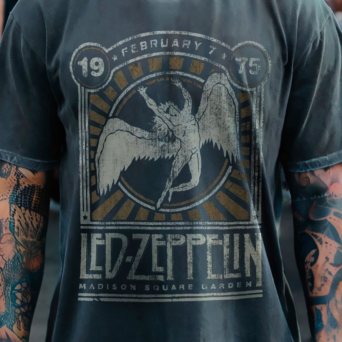 Nome do produto: T-SHIRT ESTONADA LED ZEPPELIN