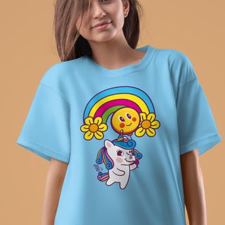 Nome do produtoTshirt unicórnio be happy