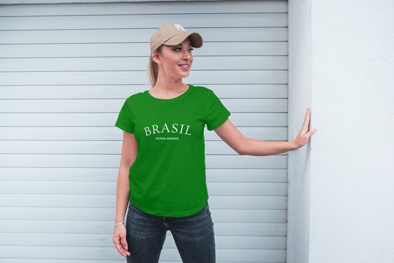 Camiseta feminina Brasil - Pátria amada