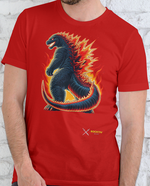Camiseta - Godzilla energia vermelha