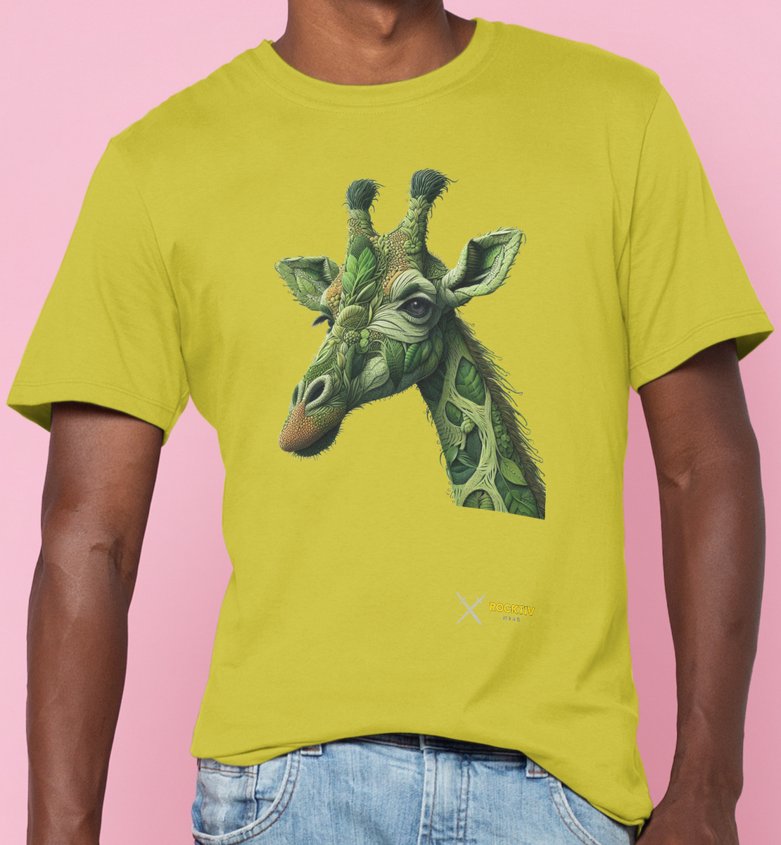 Nome do produto: Camiseta - Girafa de folhas