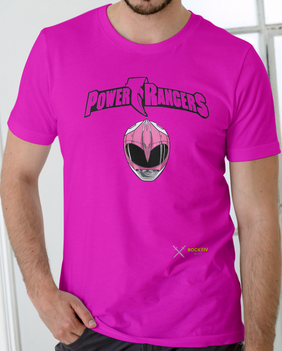 Camiseta - Power Rangers - Rosa