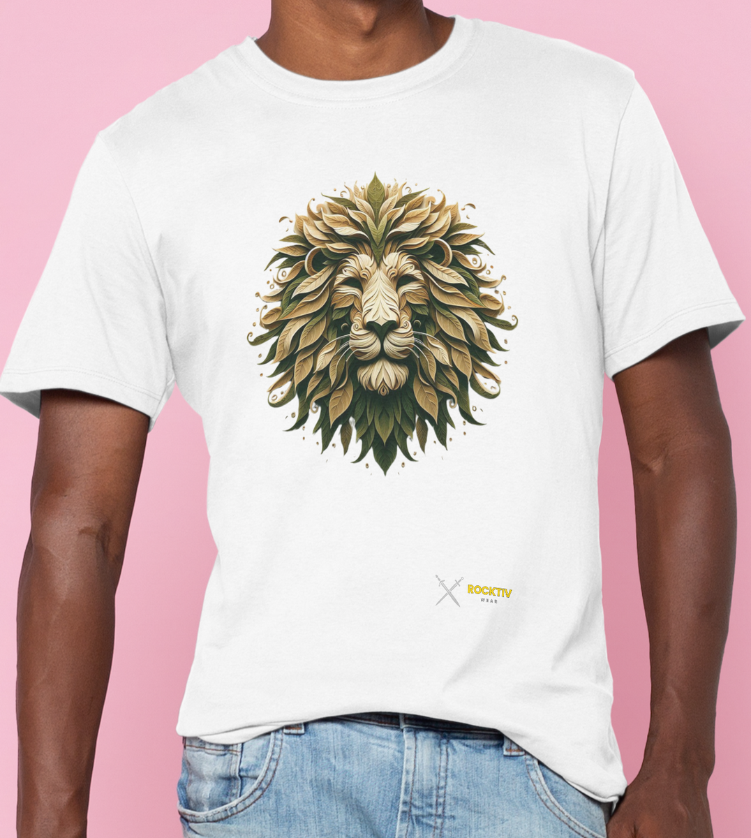 Nome do produto: Camiseta - Leão de folhas