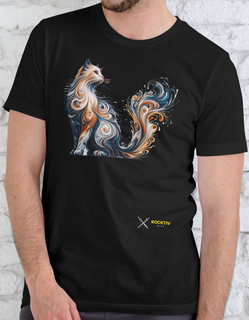 Camiseta - Gato de fogo