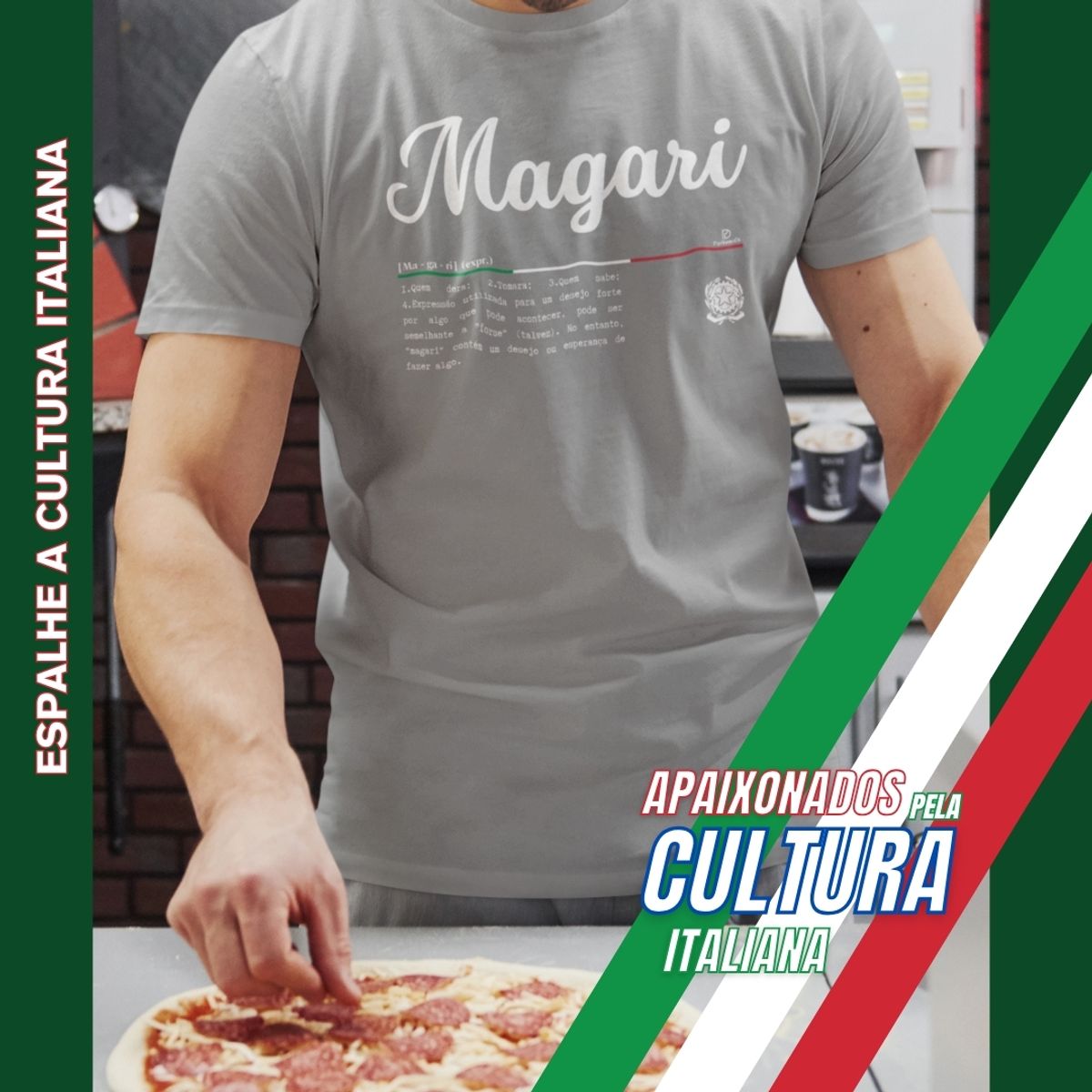 Nome do produto: Camiseta Italia Magari