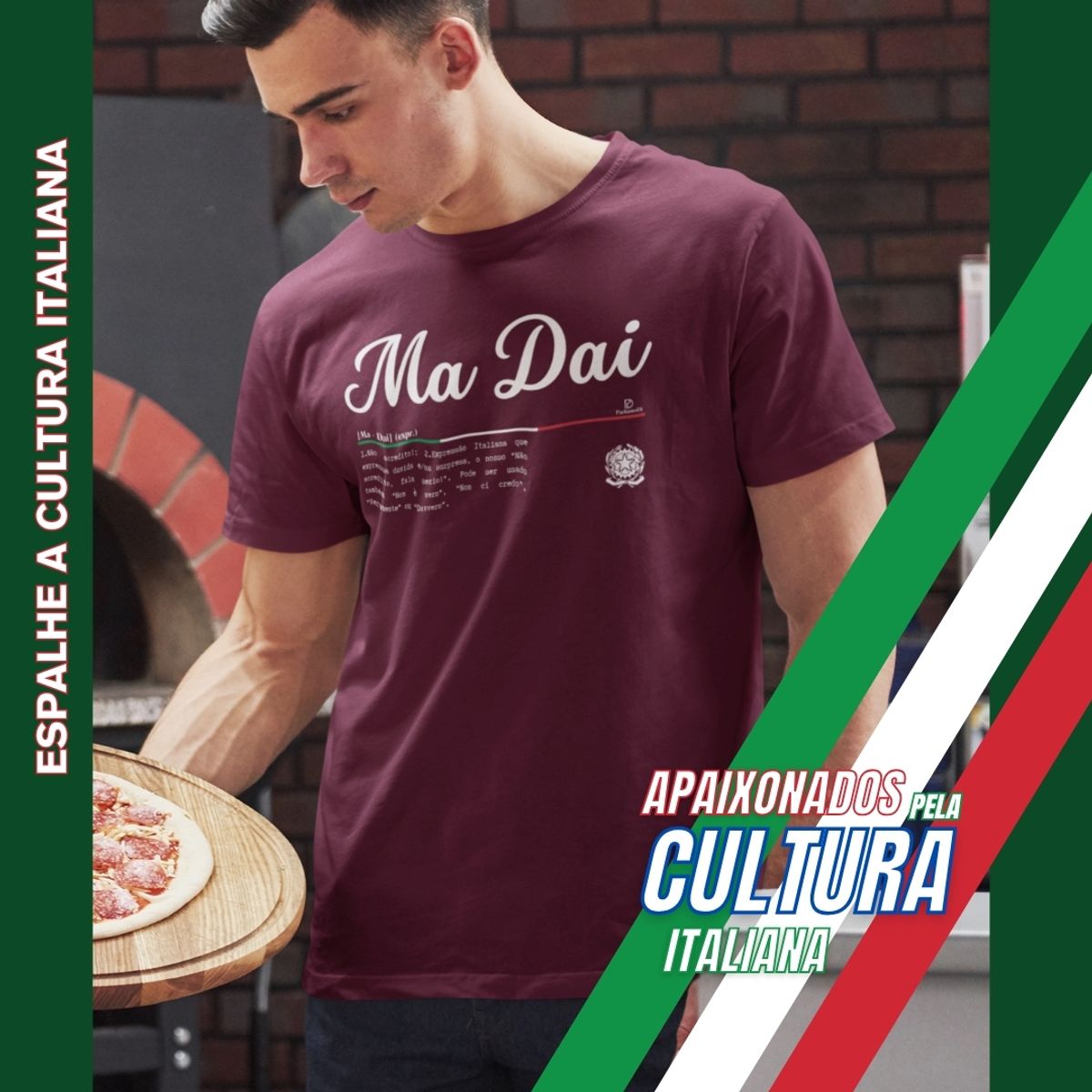 Nome do produto: Camiseta Italia Ma Dai