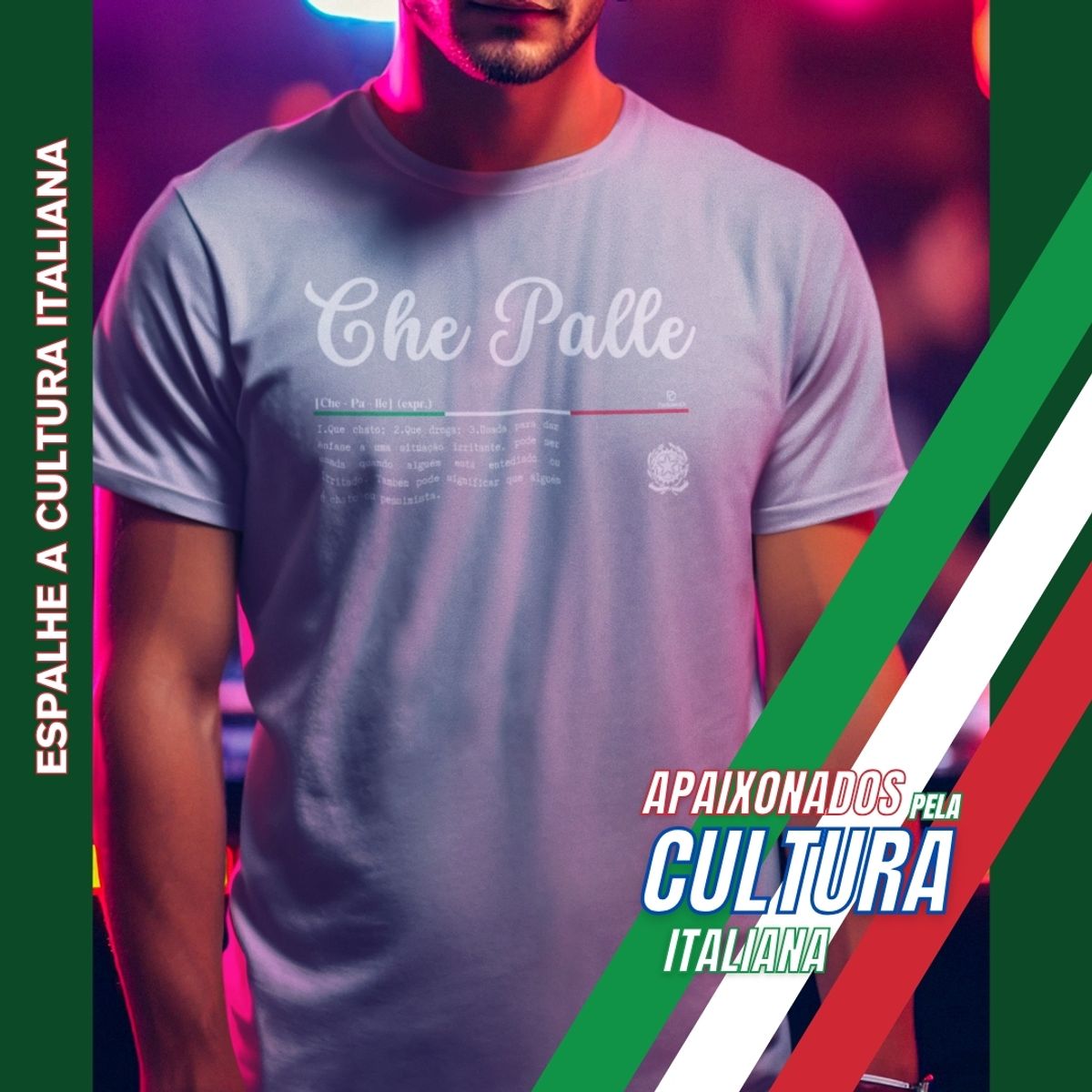 Nome do produto: Camiseta Italia Che Palle