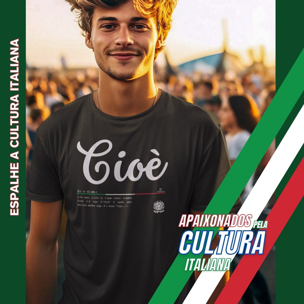 Nome do produto: Camiseta Italia Cioe