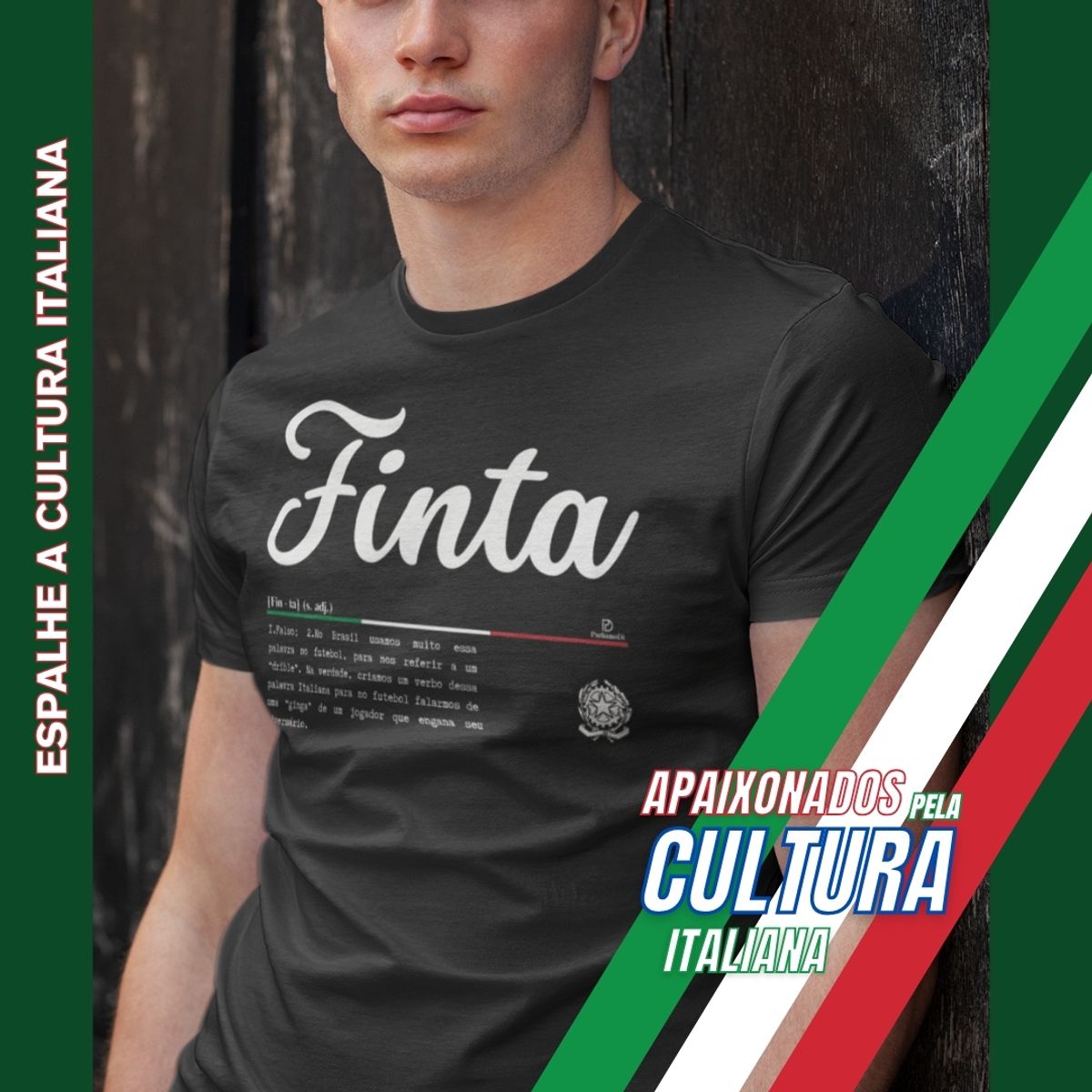 Nome do produto: Camiseta Italia Finta