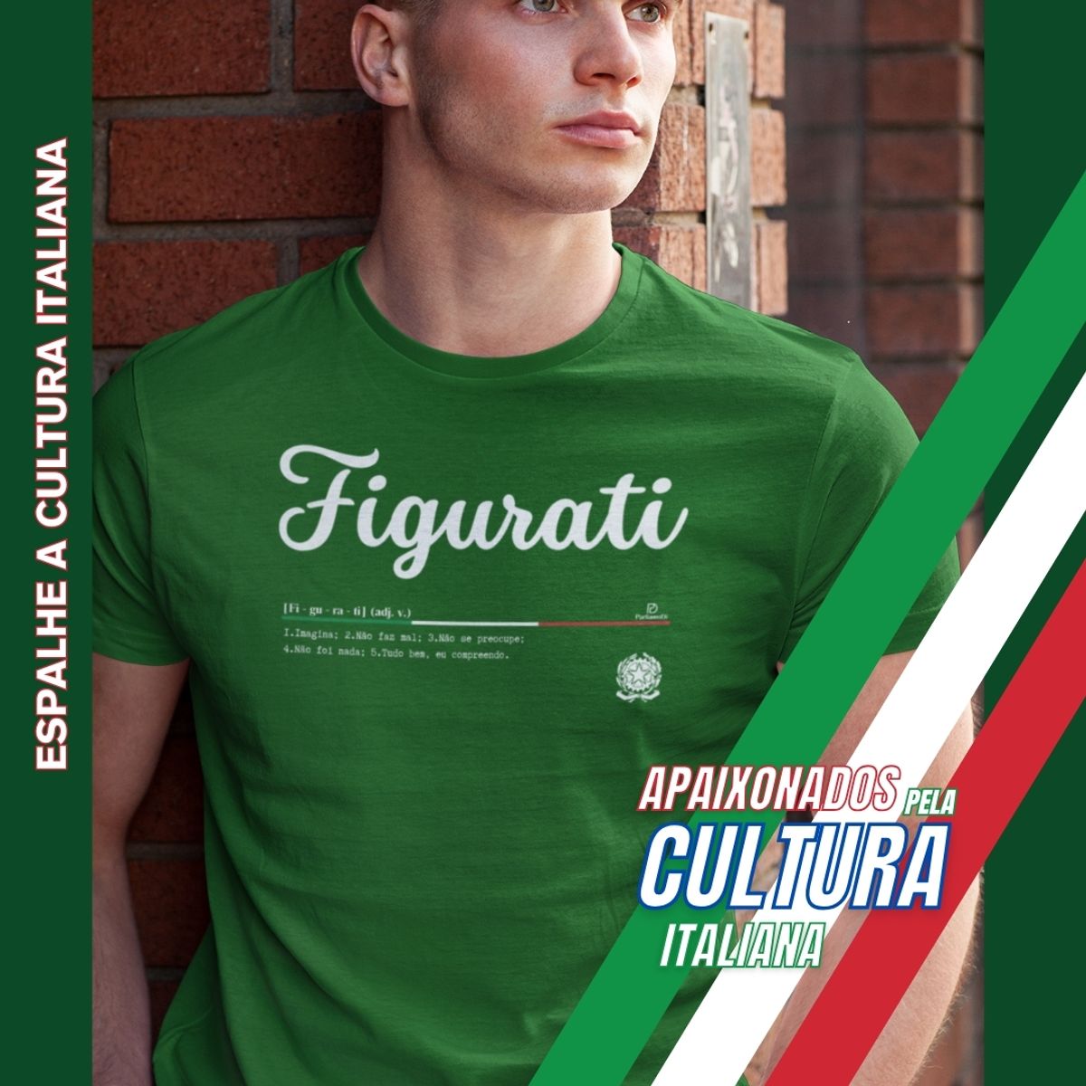 Nome do produto: Camiseta Italia Figurati