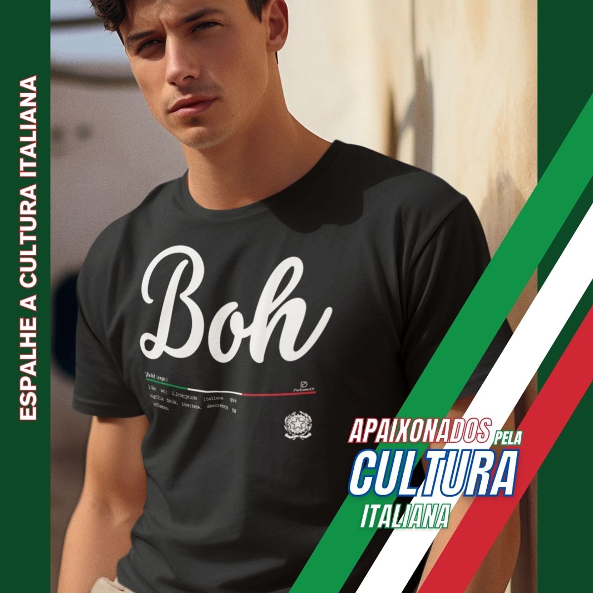 Nome do produto: Camiseta Italia Boh