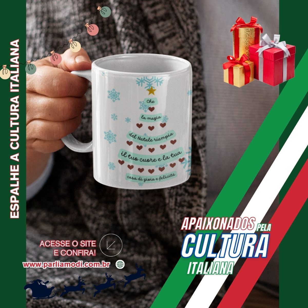 Nome do produto: Caneca Magia del Natale