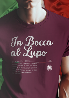 In Bocca al Lupo Camiseta Italiana