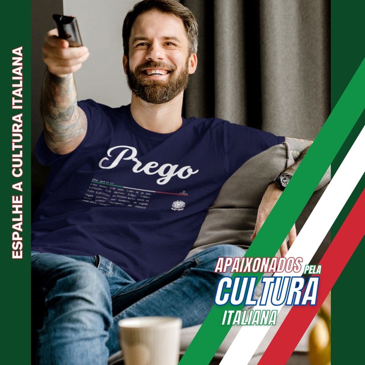 Nome do produto: Camiseta Italia Prego