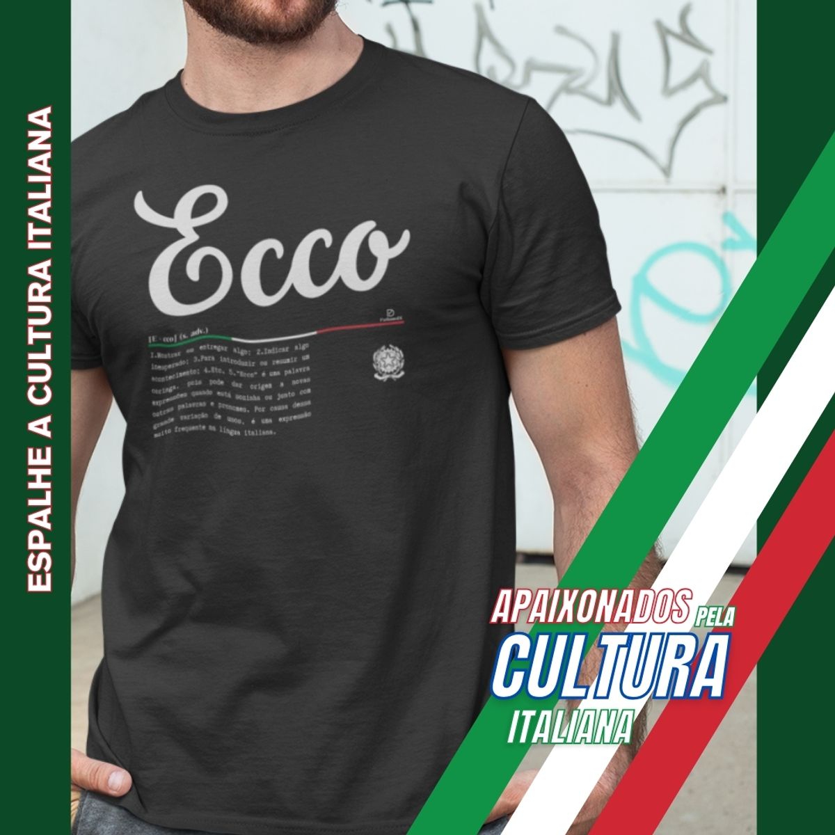 Nome do produto: Camiseta Italia Ecco