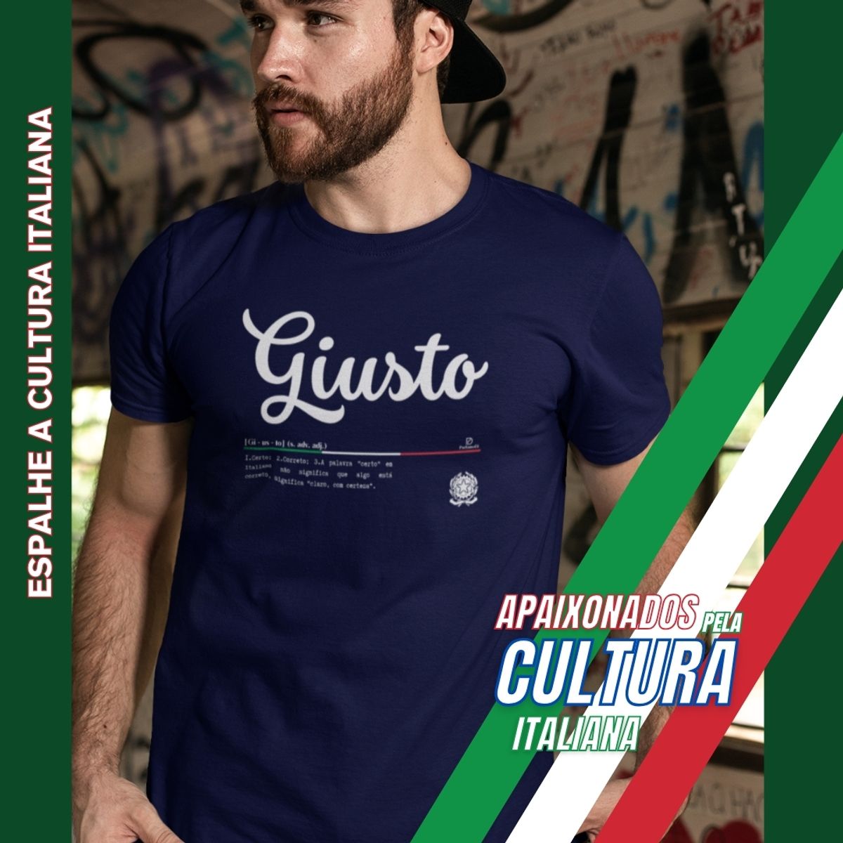 Nome do produto: Camiseta Italia Giusto