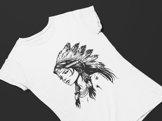 Camiseta Dizbocado Corte BabyLook - Indígena Apache