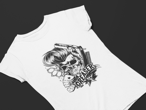 Camiseta Dizbocado Corte Babylook - Elvis Caveira