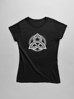 Nome do produtoCamiseta Dizbocado Corte BabyLook - Triquetra Nórdico Celta