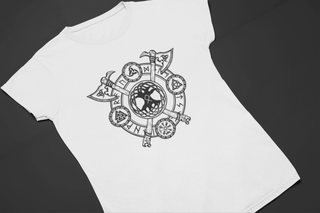 Camiseta Dizbocado Corte BabyLook - Runas Nórdicas