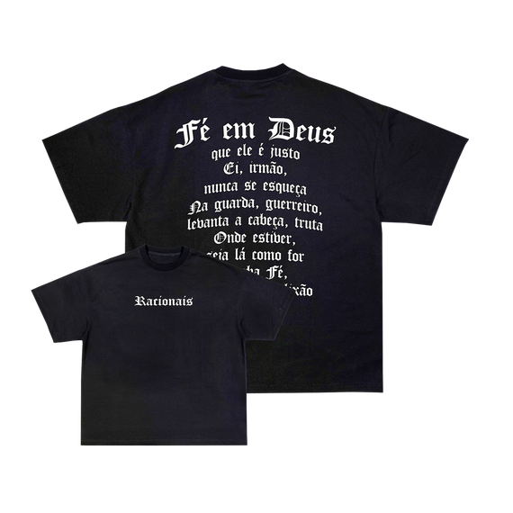 Camiseta Oversized - Fé em Deus