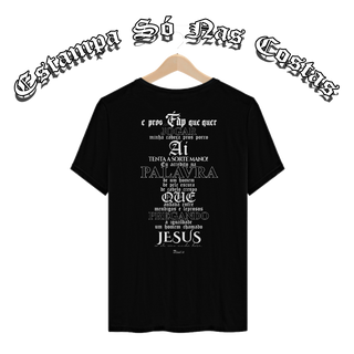 Nome do produtoCamiseta Clássica - Um Homem Chamado Jesus [ESTAMPA SÓ NAS COSTAS]