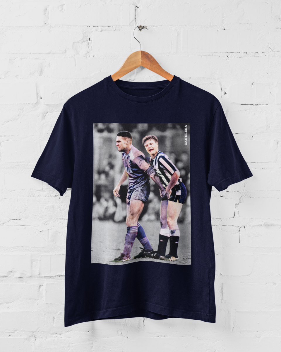 Nome do produto: Camiseta Jogo Baixo - Vinnie Jones vs Paul Gascoigne