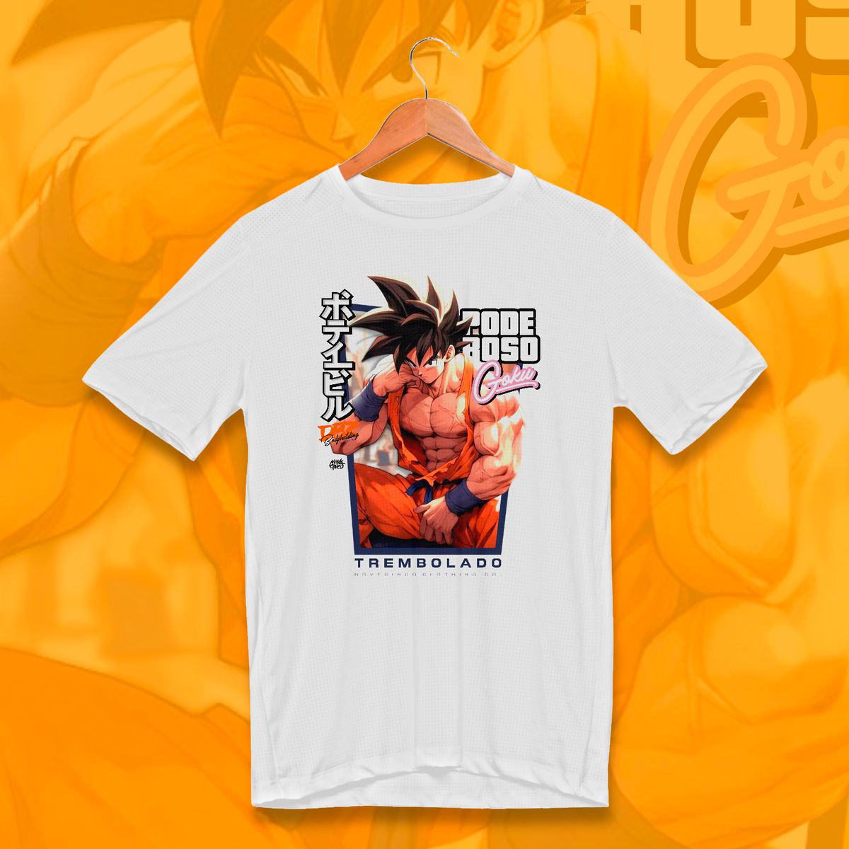 Nome do produto: Goku Trembolado - Masc. (Dry Fit)