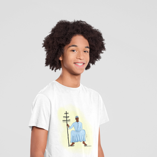 Nome do produtoCamiseta Infantil Oxalá I (10 ao 14)