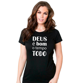 Camiseta personalizada Cristã: Deus é Bom - Unissex