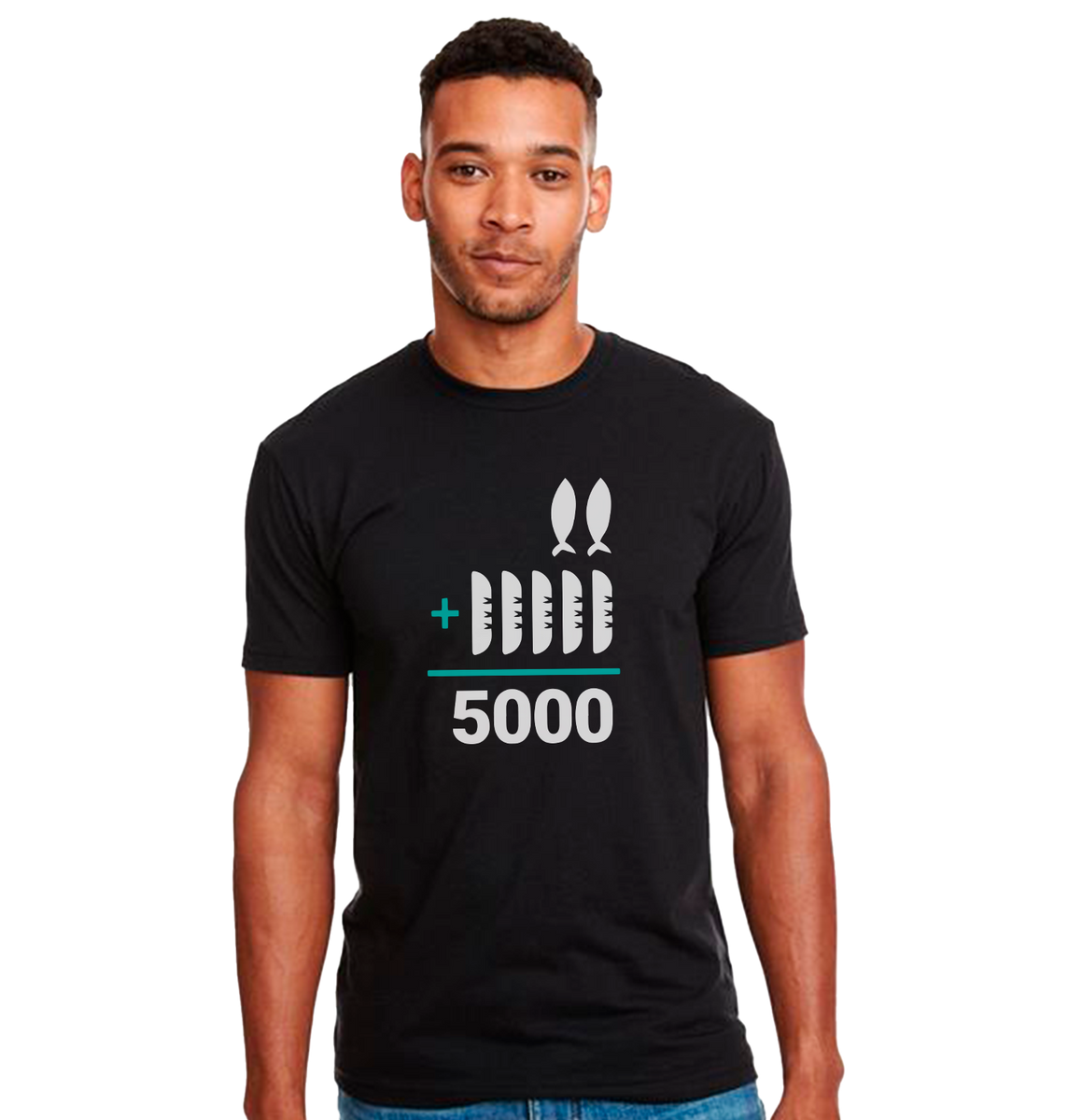 Nome do produto: Camiseta 2+5=5000 | Preta | The Chosen / Unissex