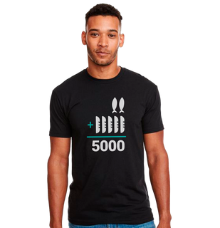 Camiseta 2+5=5000 | Preta | The Chosen / Unissex