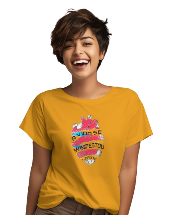 Camiseta Cristã do texto bíblico de 1 João 1:2 / Unissex