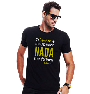 Nome do produtoCamiseta Personalizada Cristã - Salmos 23 / Unissex