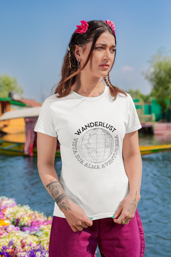 Camiseta Pima Baby Long Wanderlust Global