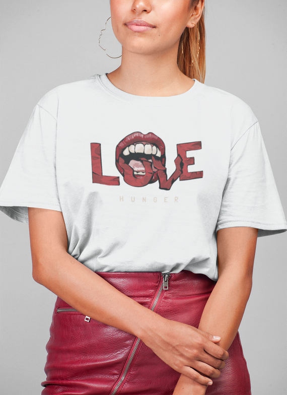Camiseta T-Shirt Tee Love Mouth Hunder