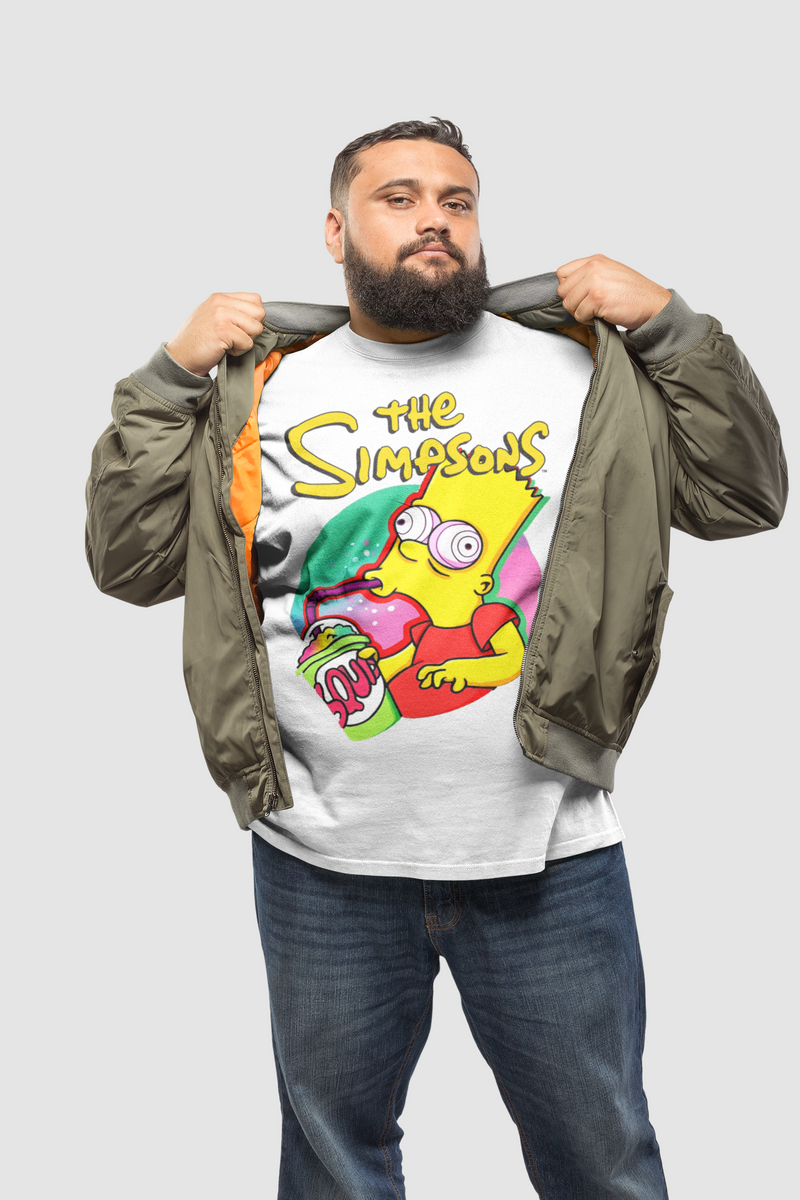 Nome do produto: Camiseta T-shirt Plus Size The Simpsons Bart