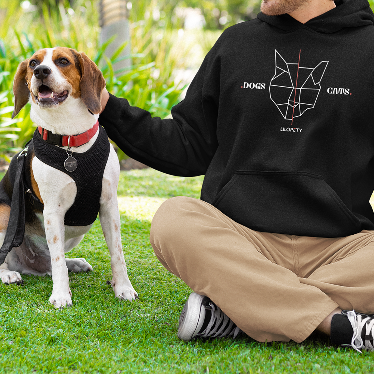 Nome do produto: LP DOGS CATS Hoodie Preto