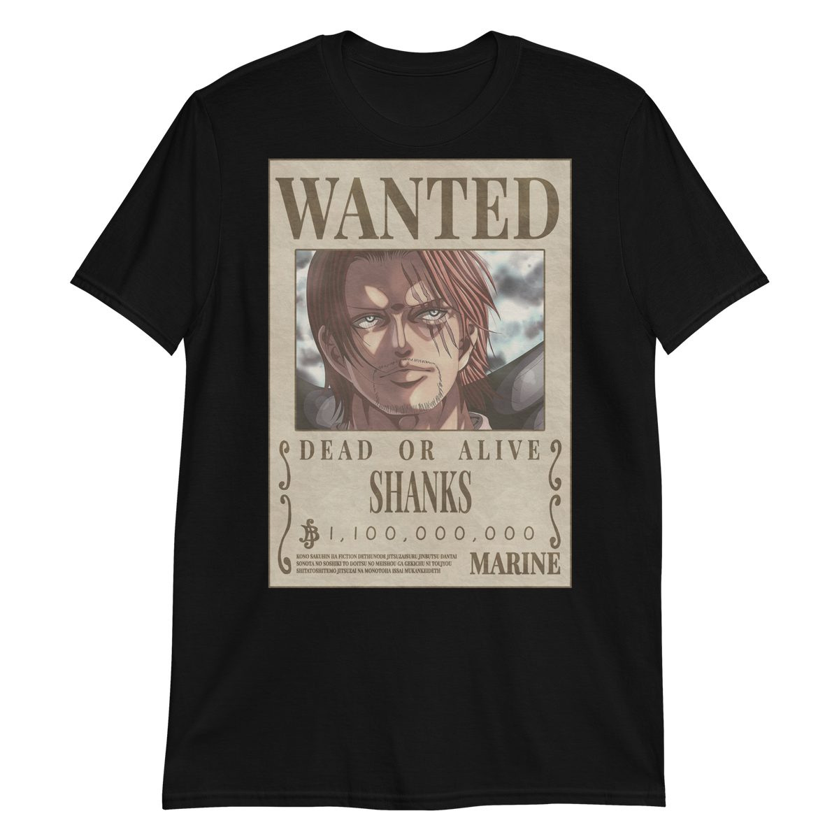 Nome do produto: Camiseta Shanks - Wanted