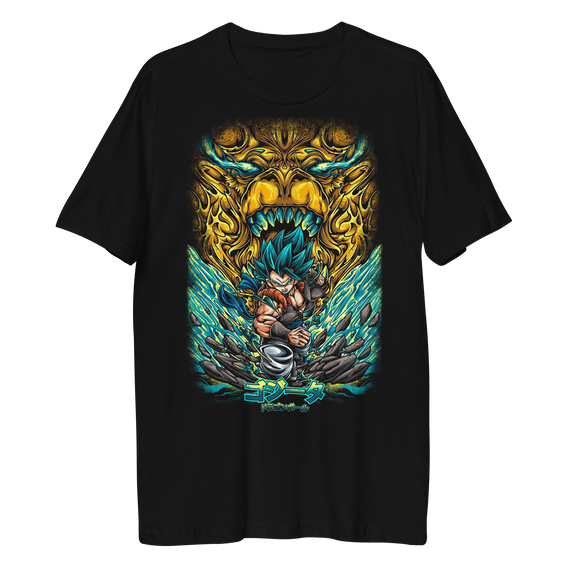 Camiseta Goku Ssj Blue Gold Dragon