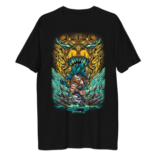 Camiseta Goku Ssj Blue Gold Dragon