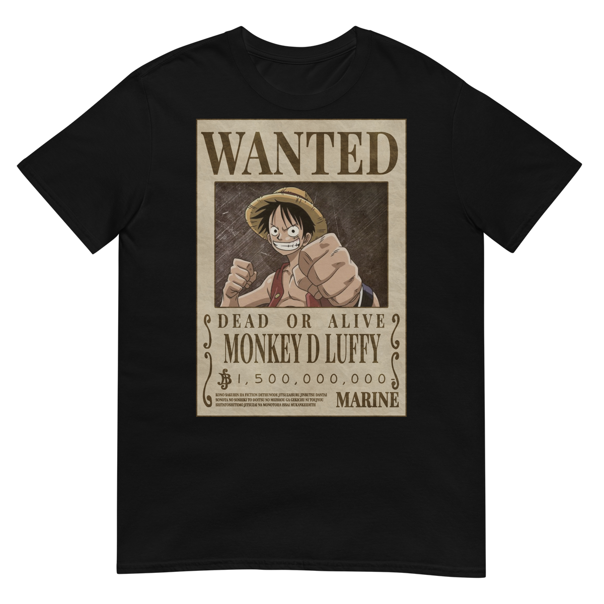 Nome do produto: Camiseta Monkey D. Luffy - Wanted