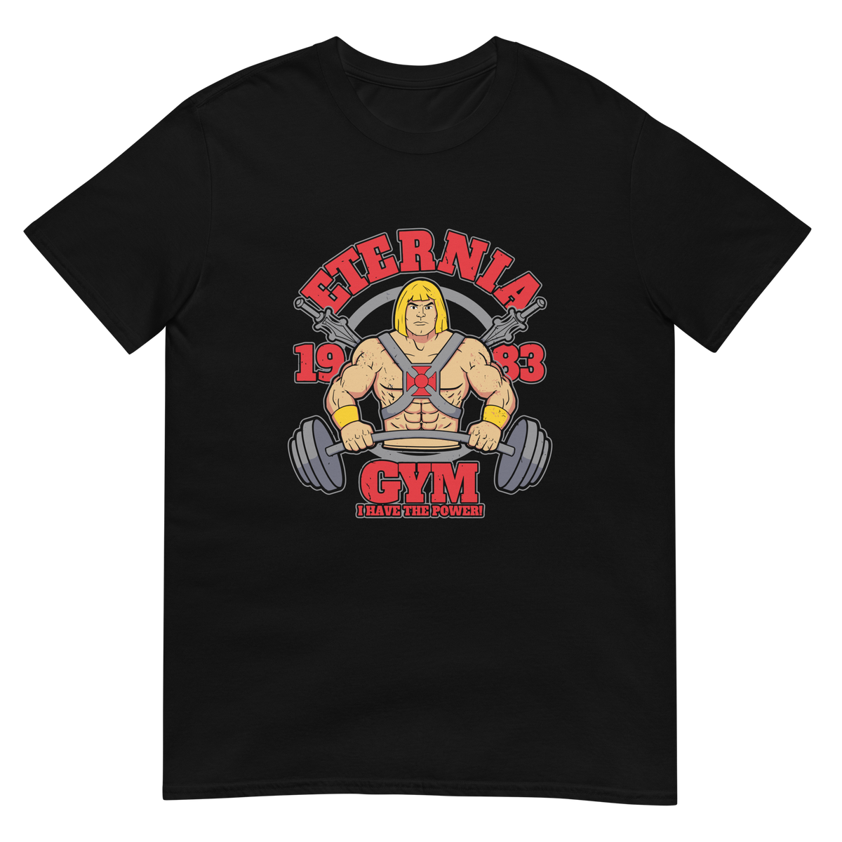 Nome do produto: Camiseta He-Man Eternia Gym 1983 