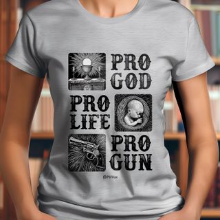 Nome do produtoPro God, Life, Gun (fem)