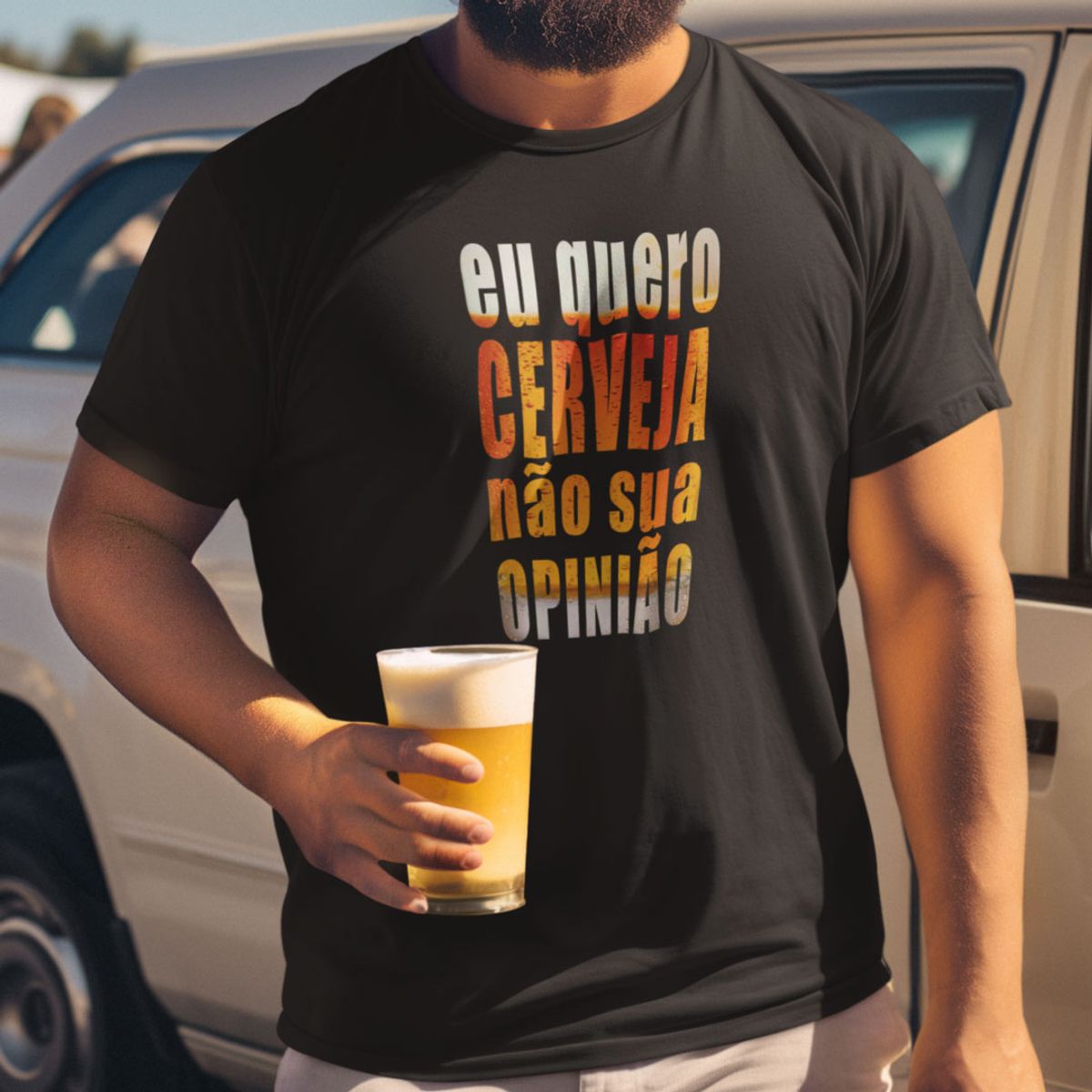 Nome do produto: Camisa Eu quero cerveja