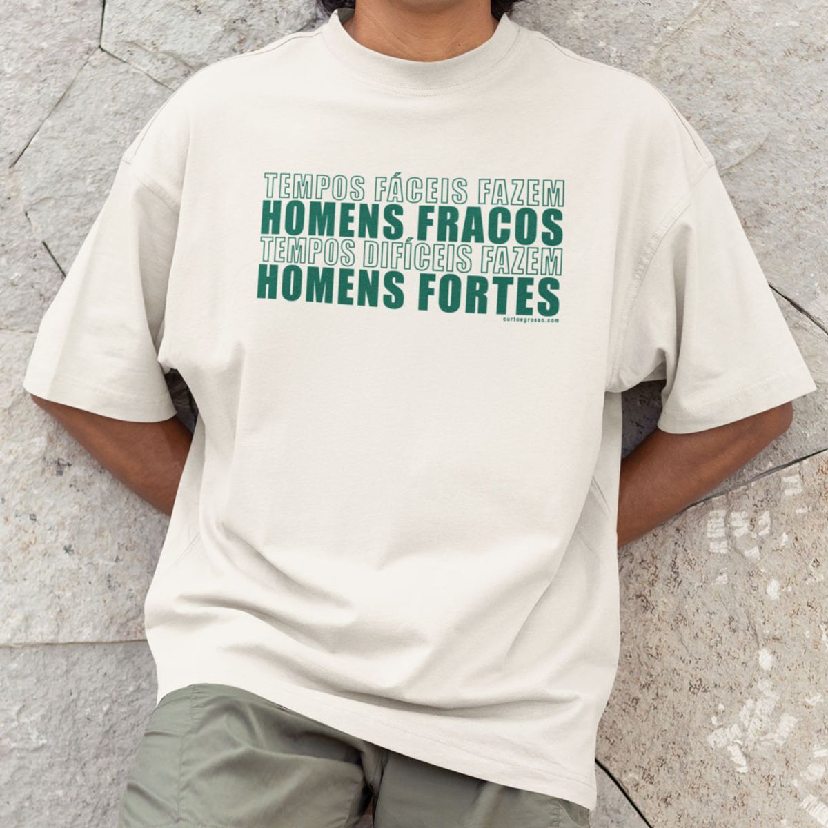 Nome do produto: Oversized Homens fortes